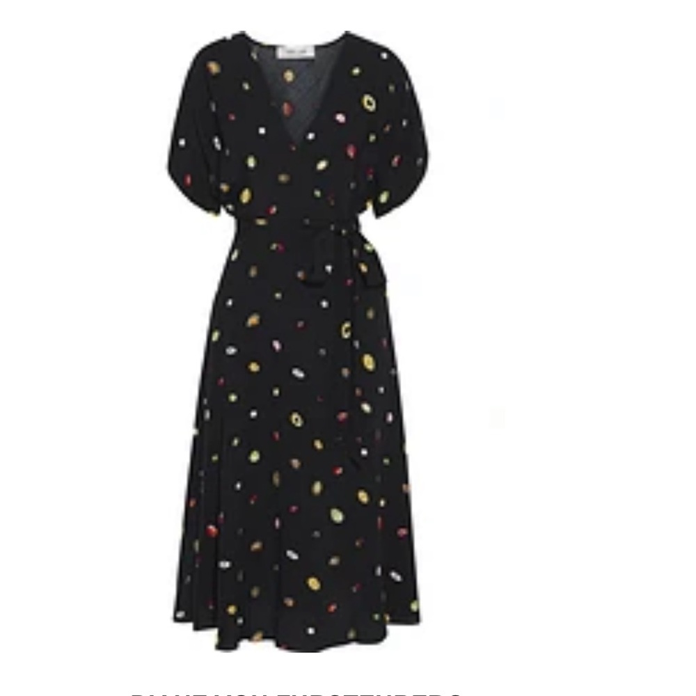 Diane Von Furstenberg Kimono Sleeve Wrap Dress